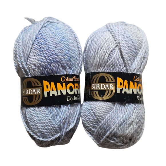 2x Sirdar Panorama Yarn Colour Shaded Blue Double Knit Made In England 50g - Picture 2 of 8